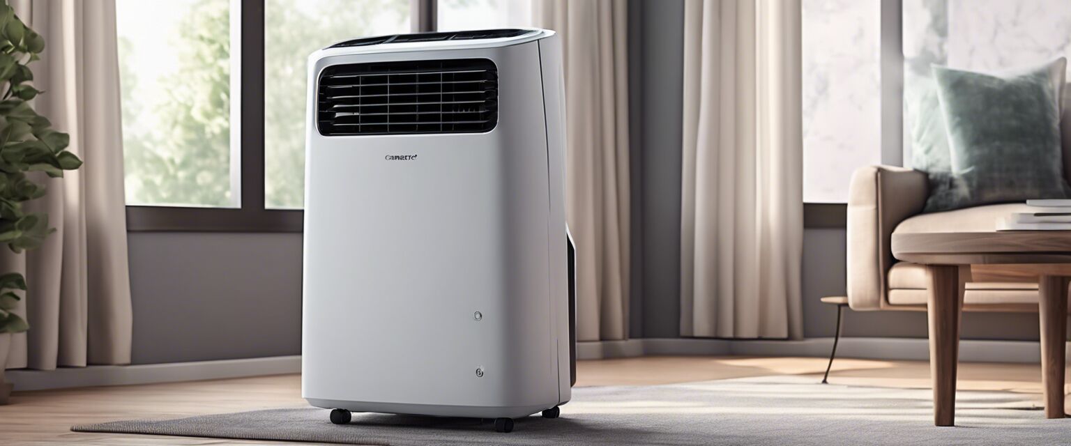 Portable air conditioner with additional features